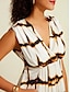 abordables Print Dresses-Leopard Satin Sleeveless Maxi Dress