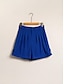 economico Shorts-Cotton Linenelegant Pocket Casual Shorts