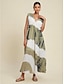 abordables Print Dresses-Printed Sleeveless Maxi Dress