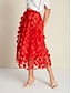 preiswerte Skirts-Bohemian Elegant Flower Midi Skirt