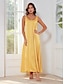 billige Afslappede kjoler-Satin Shimmery Sleeveless Maxi Dress