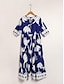 baratos Print Dresses-Elegant Satin Floral Lace Maxi Dress