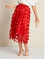 preiswerte Skirts-Bohemian Elegant Flower Midi Skirt
