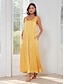 preiswerte Casual Kleider-Shimmery Satin Swing Sleeveless Maxi Dress