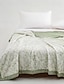 abordables Blankets &amp; Throws-Floral Pattern Tencel Quilt