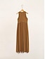abordables Vestidos Maxi-Rayon Lace Sleeveless Maxi Dress