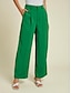 baratos Pants-Casual Green Pants Full Length