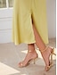 abordables Skirts-Shimmery Satin Chandelier Midi Skirt