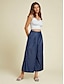 preiswerte Hosen-Rayon Pocket Wide Leg Pants