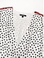 billige Print Dresses-Cross Front Polka Dot Maxi Dress