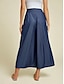 economico pantaloni-Rayon Pocket Wide Leg Pants