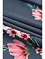 preiswerte Casual Kleider-Damen Casual kleid Etuikleid Blumen Bedruckt V Ausschnitt Minikleid Basic Täglich Strand Kurzarm Sommer Frühling