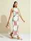 abordables Two Piece Sets-Sleeveless Geometric Two Piece Set