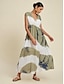 economico Print Dresses-Tie dye Sleeveless Maxi Dress