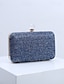 economico clutch e borse da sera-Stylish Pearl Clasp Straw Clutch Purse