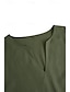 billige Herreskjorter-Herre linned skjorte Skjorte Sommer skjorte Strandtrøje Militærgrøn Sort Hvid Langærmet Helfarve Krave Gade Hawaiiansk Tøj