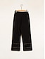 abordables Pants-Modal Chiffon Pocket Pants Full Length