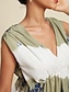 billige Print Dresses-Printed Sleeveless Maxi Dress