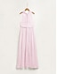 billige Afslappede kjoler-Halter Chiffon Sleeveless Midi Dress