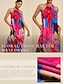 billige Print Dresses-Halter Floral Tencel Maxi Dress