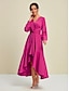 abordables Vestidos de Nochevieja-Satin Tie Back Maxi Party Dress