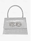 cheap Clutches &amp; Evening Bags-Glitter Rhinestone Bow Handbag