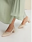 preiswerte Pumps und Absätze-Pearl Detail Chic Block Heel Mules