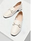 billige Sandals-Leather Chain Detail Loafers Slip On Shoes