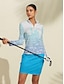 cheap Polo Top-Women&#039;s Breathable Golf Polo Shirt with Zipper Collar