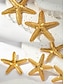 economico Orecchini trendy-Stainless Steel Golden Starfish Earrings