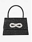 cheap Clutches &amp; Evening Bags-Glitter Rhinestone Bow Handbag