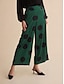 preiswerte Pants-Polka Dot Satin Pocket Pants