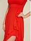 preiswerte Silvester Kleider-Chiffon Ruffle Hem Party Maxi Dress