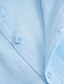 abordables Linen Shirts-Hombre Camisa de lino Camisa de verano Ropa de playa Camisa casual Abotonar la camisa Plano Vacaciones Casual Azul Piscina Negro Blanco Rosa Manga Larga Diseño Primavera verano Ropa