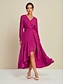 cheap Party Dresses-Satin Long Sleeve Tie Back Maxi Party Dress