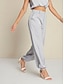 cheap Pants-Satin Elegant Full Length Pants