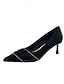 preiswerte Pumps &amp; Heels-Rhinestone Trim Kitten Heel Pumps