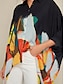 billige Shirts-Graphic Print Chiffon Magyar Sleeve Shirt