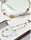 abordables Colliers Tendance-Agate Beaded Gemstone Necklace