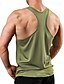 abordables Ropa para correr y trotar-Hombre Camiseta sin mangas Running Top de ejercicio Sin Mangas Camiseta Ropa Deportiva Verano Transpirable Suave Sudar Reductor del Sudor Aptitud física Entrenamiento de gimnasio Corriendo Ropa de