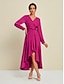 cheap Party Dresses-Satin Long Sleeve Tie Back Maxi Party Dress