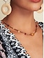 baratos Colares-Agate Beaded Lightweight Necklace