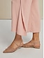 billige Flate sko til damer-Fringed Detail Slingback Flats