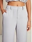 cheap Pants-Satin Elegant Full Length Pants