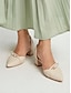 abordables Pumps &amp; Heels-Pearl Detail Chic Block Heel Mules