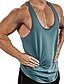 abordables Vêtements de course et de jogging-Homme Débardeur de course Débardeur pour Exercice Sans Manches Maillot Athleisure Eté Respirable Doux Transpirer Anti-transpiration Aptitude Exercice Physique Fonctionnement Tenue de sport Tenues de