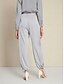 cheap Two Piece Sets-Satin Turndown Long Sleeve Shirt&amp;Satin Elegant Full Length Pants Two Piece Set