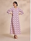 billige Print Dresses-Floral Print Notched Collar Maxi Dress