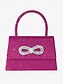 cheap Clutches &amp; Evening Bags-Glitter Rhinestone Bow Handbag