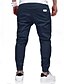 preiswerte Cargohosen-Herren Cargohose Cargohosen Cargohose Jogginghose Jogger Hose Hosen Freizeithose Glatt Kordelzug Elastische Taille Elastischer Ärmelbund Baumwolle Baumwollmischung Sports Outdoor Laufen Strassenmode